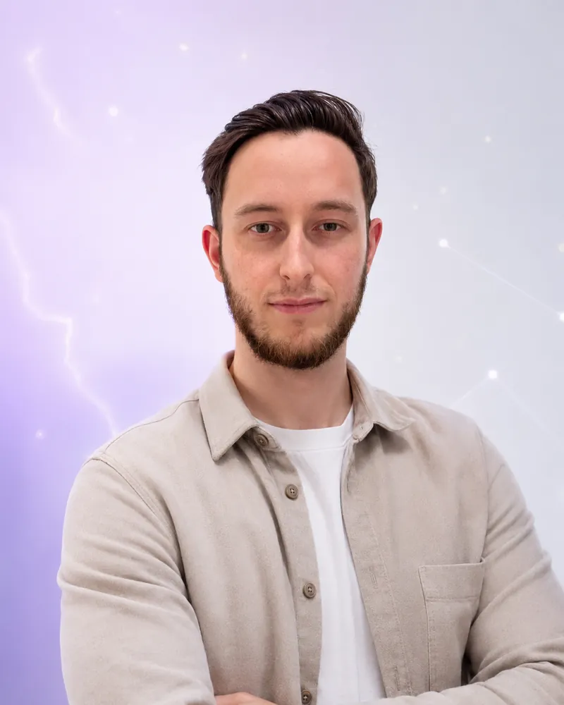 Portret van Jander Alenteyns, medeoprichter Vonkit